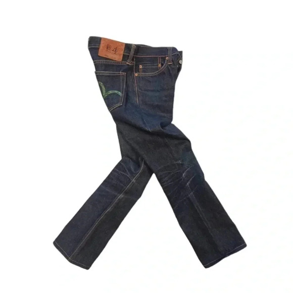Evisu Heritage Osaka Japan Dark Wash Button Fly Jeans Size 28 - Picture 3 of 10